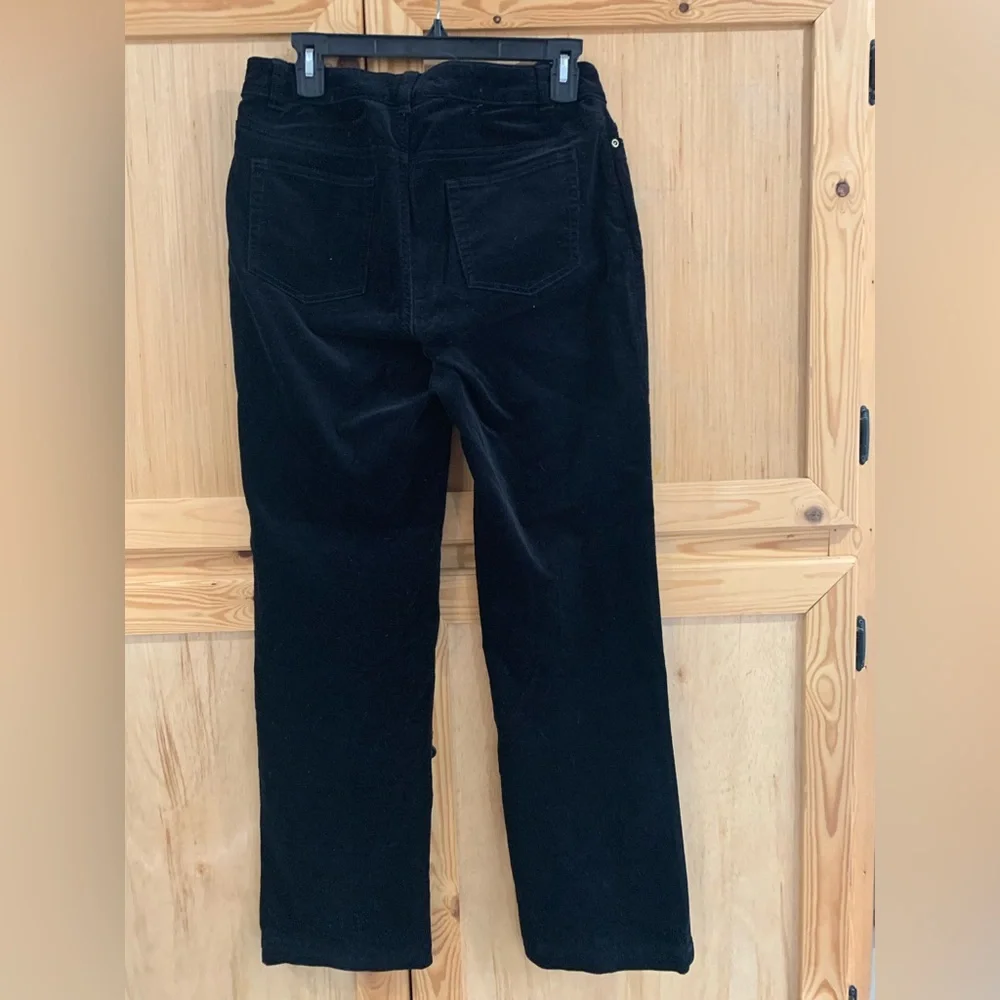 Charter Club “classic fit” black corduroy pants size 6 - Picture 2 of 3
